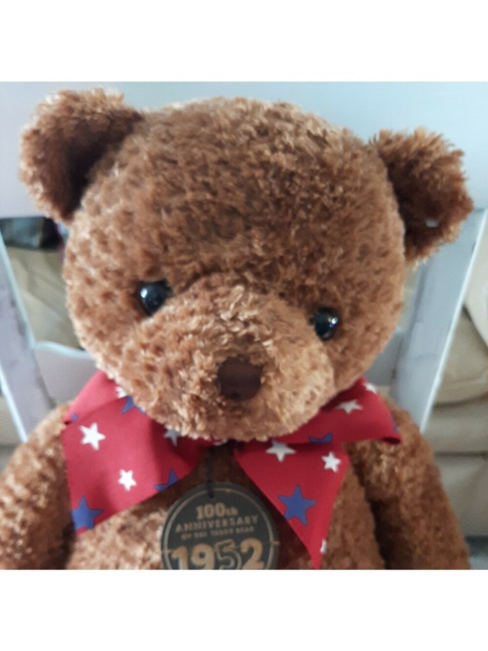 25" Teddy Bear 100th Anniversary 2002 Gund Plush Brown Stuffed Animal - Picture 2 of 7